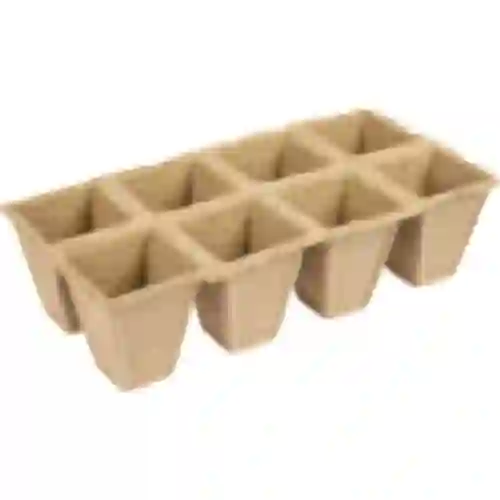 Papieren potten 6 x 6 x 6, set van 5 stuks.
