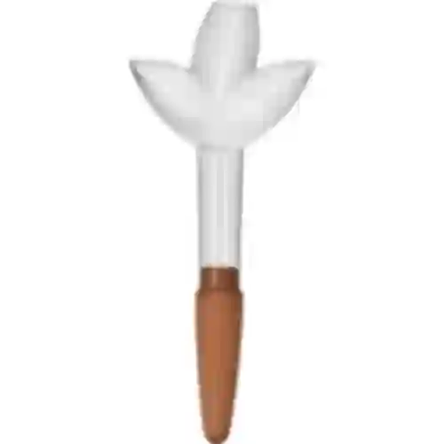 Plantenbesproeier – transparant blad met keramische voet, 120 ml