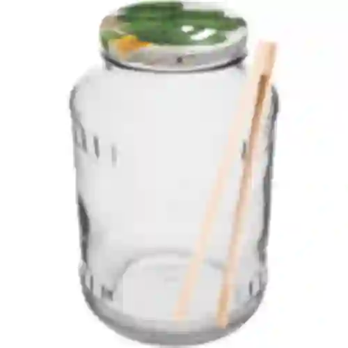 Pot 1,5 L, fi 82/6 met gekleurd deksel + tang