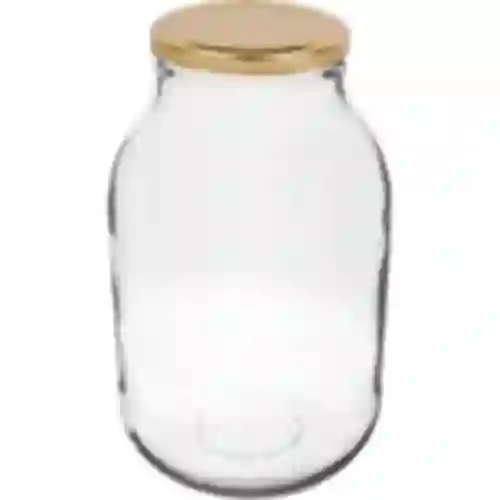 Pot 3 L - 1 stuk, gouden deksel (fi 100)