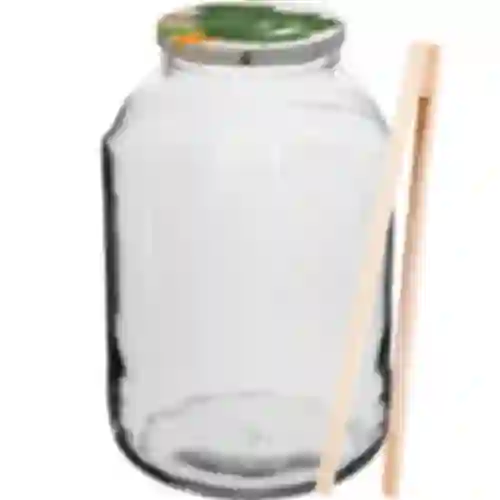 Pot 4 L, gekleurd deksel + vork of tang