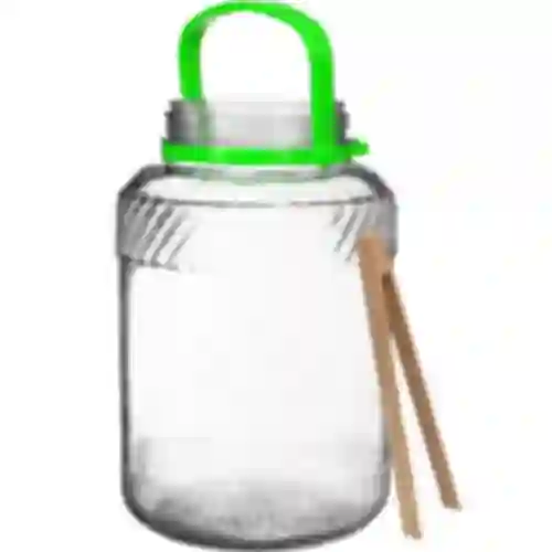 Pot 5 L met tang - groene deksel