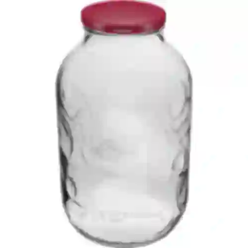 Pot 5L met ornament deksel bordeaux fi 100