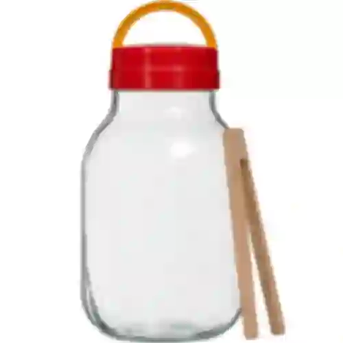 Pot TO 3 L met plastic deksel + tang fi 100
