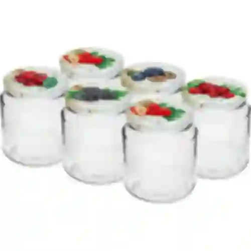 Pot TO, dikke 580ml met gekleurd deksel fi82/6, 6 stuks