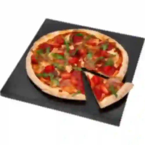 Rechthoekige granieten pizzasteen 37 x 35 cm