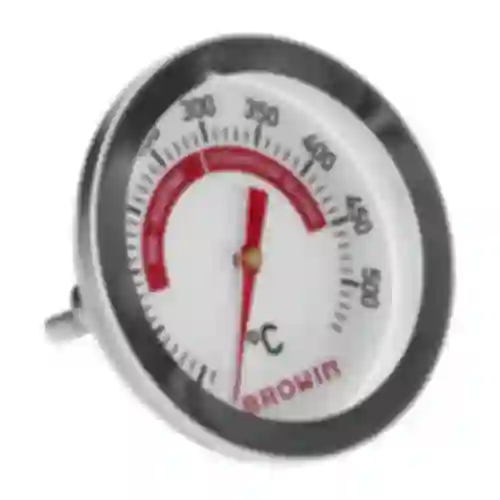 Thermometer voor grill en BBQ, van 50 tot +500°C, bimetalen, 5,3cm
