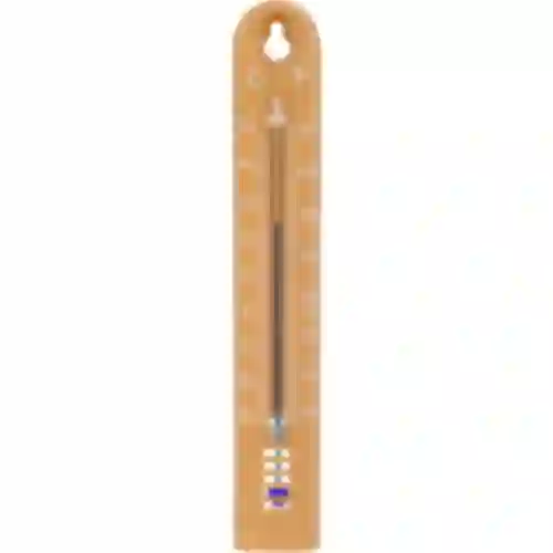 Universele thermometer (-30 tot +50°C), 17 cm, lichtbruin