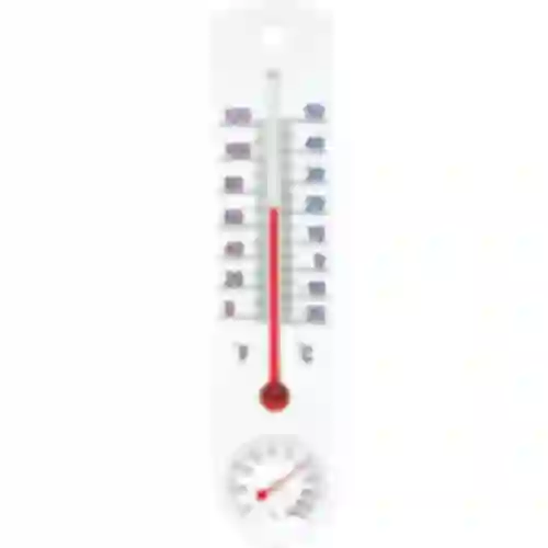 Universele witte thermometer met hygrometer (-20°C tot +50°C) 25cm
