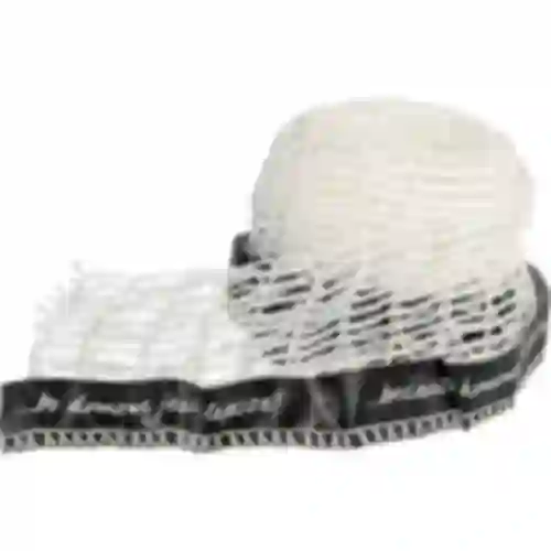 Vleeswaren net met etiket, afmetingen 15 cm x 4 m, met thermische weerstand van 125°C
