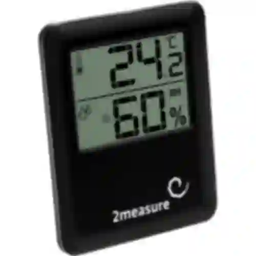 Weerstation – elektronisch, draadloos, zwart