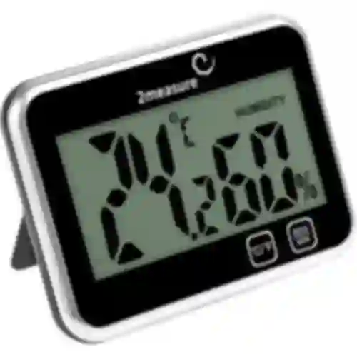 Weerstation – elektronisch, draadloos, zwart