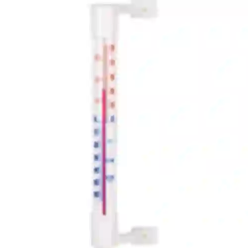 Wit buitenthermometer (-50°C tot +50°C) 18cm
