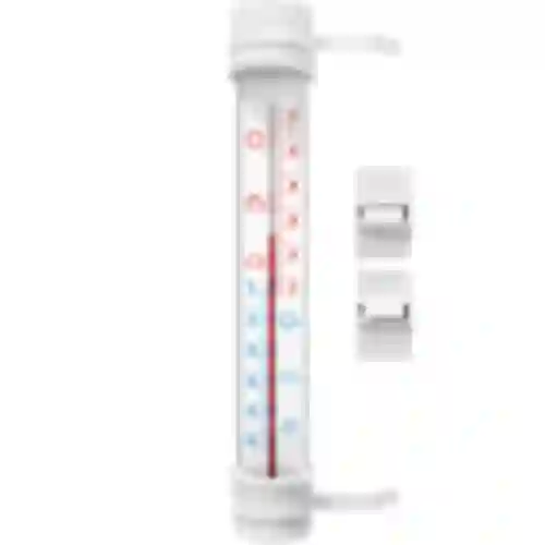 Witte buitenthermometer (-50°C tot +50°C) 27cm