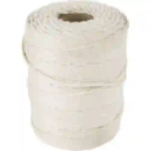 Witte katoenen slagerstouw (240°C) 55 m
