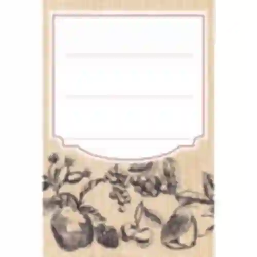 Zelfklevende etiketten 60 x 90 mm voor flessen, potten fruit schets - 20 stuks