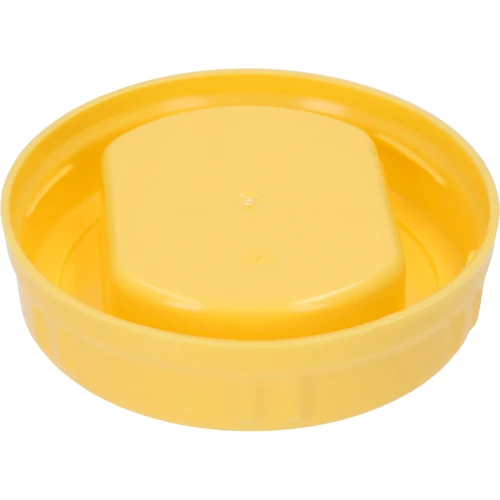 TO-deksel Ø100 mm geel, kunststof, met handgreep, voor glazen potten - 2