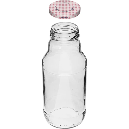 TO fles voor sap 330 ml met dop fi 43 - 6 stuks - 2 ['fles voor sap', ' fles 330 ml', ' Kubuś fles', ' fles voor puree', ' fles voor siroop', ' TO dop', ' klikdop', ' gekleurde doppen', ' set flessen met doppen', ' voor pasteurisatie']