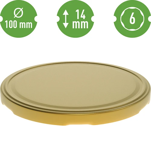 TO-inmaakpot 1,7 L met goudkleurig deksel Ø 100/6, 1 stuk - 5