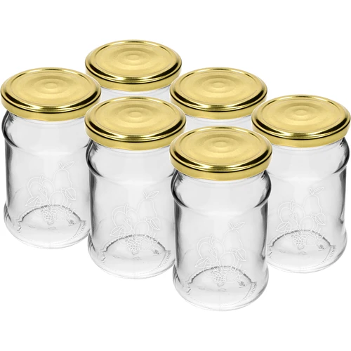 TO pot 300ml met opdruk - mix van fruit en deksel fi66/4 - 6 stuks - 2 ['potten met opdruk', ' decoratieve potten', ' potten met deksels', ' potten voor conserven', ' elegante potten', ' potten voor jam', ' pot met opdruk', ' pot met afbeelding', ' potten voor conserven', ' potten voor voorraadkast', ' TO pot', ' twist-off pot']