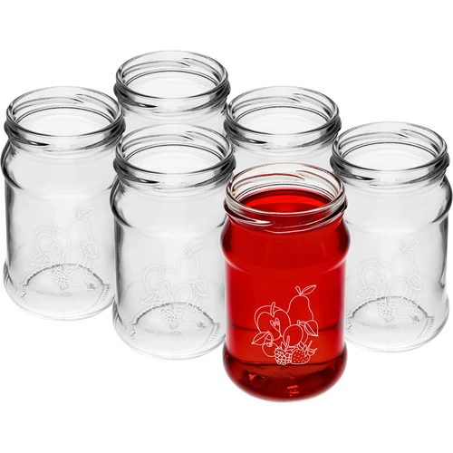 TO pot 300ml met opdruk - mix van fruit en deksel fi66/4 - 6 stuks - 3 ['potten met opdruk', ' decoratieve potten', ' potten met deksels', ' potten voor conserven', ' elegante potten', ' potten voor jam', ' pot met opdruk', ' pot met afbeelding', ' potten voor conserven', ' potten voor voorraadkast', ' TO pot', ' twist-off pot']