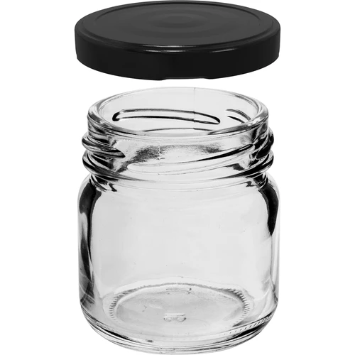 TO pot 40 ml met gekleurde deksel fi 43 - 10 stuks - 3 ['jam pot', ' pot met decoratieve deksel', ' TO pot', ' pot 40 ml', ' potjes voor honing']