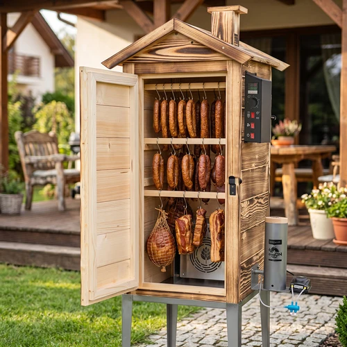 Tuinrookoven 200 L dragON Wood 100E – houtgestookt, met elektrische verwarmingsmodule en regelaar - 9
