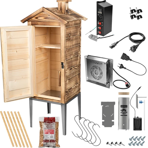 Tuinrookoven 200 L dragON Wood 100E – houtgestookt, met elektrische verwarmingsmodule en regelaar - 2