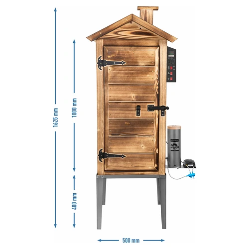 Tuinrookoven 200 L dragON Wood 100E – houtgestookt, met elektrische verwarmingsmodule en regelaar - 4