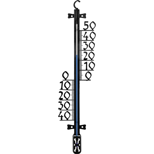 Tuinthermometer (-40 tot +50°C), 47cm  - 1 ['thermometer', ' tuinthermometer', ' thermometer voor de tuin', ' thermometer met haak', ' schroefbare thermometer', ' thermometer met grote schaal', ' zwarte thermometer', ' plastic thermometer', ' thermometer van kunststof', ' ophangbare thermometer', ' grote thermometer', ' buitenthermometer', ' duidelijke thermometer voor de tuin', ' thermometer voor buiten', ' welke thermometer te kiezen']