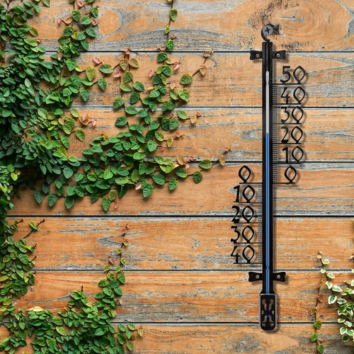 Tuinthermometer (-40 tot +50°C), 47cm - 4 ['thermometer', ' tuinthermometer', ' thermometer voor de tuin', ' thermometer met haak', ' schroefbare thermometer', ' thermometer met grote schaal', ' zwarte thermometer', ' plastic thermometer', ' thermometer van kunststof', ' ophangbare thermometer', ' grote thermometer', ' buitenthermometer', ' duidelijke thermometer voor de tuin', ' thermometer voor buiten', ' welke thermometer te kiezen']