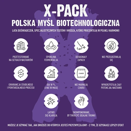Turbo Gist X-Pack 1,8 kg - professioneel, voor grote brouwsels - 7 ['distilleergist', ' gist voor alcohol', ' turbo gist', ' gist 18%', ' gist voor brouwsel', ' voor zelfgemaakte alcohol', ' distilleergist voor 500 liter', ' grote brouwsels', ' zuivere fermentatie', ' suikerbrouwsels', ' voor brouwsels', ' voor suikerbrouwsels', ' rustige fermentatie', ' aangename geur tijdens fermentatie', ' stabiele fermentatie', ' gemakkelijk klaren', ' distillatie', ' gist x', ' Browin gist', ' gist 1', '8 kg', ' alko gist', ' aanbevolen gist', ' gist van hoge kwaliteit', ' gedroogde gist met voedingsstoffen', ' gemakkelijk klaren van het brouwsel', ' grote verpakking gist']