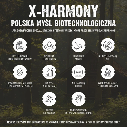 Turbo X-Harmony Gist 18%, 100 L, 360g - 8 ['distilleergist', ' gist voor alcohol', ' turbo gist', ' harmony gist', ' gist 18%', ' gist voor brouwsel', ' voor zelfgemaakte alcohol', ' distilleergist voor 100 liter', ' brouwsel 100L', ' zuivere fermentatie', ' suikerbrouwsels', ' voor brouwsels', ' voor suikerbrouwsels', ' rustige fermentatie', ' aangename geur tijdens fermentatie', ' stabiele fermentatie', ' gemakkelijk klaren', ' distillatie', ' gist x', ' Browin gist', ' gist 18%', ' alco gist', ' alko gist', ' aanbevolen gist', ' gist van hoge kwaliteit', ' gedroogde gist met voedingsstof', ' gemakkelijk klaren van brouwsel']