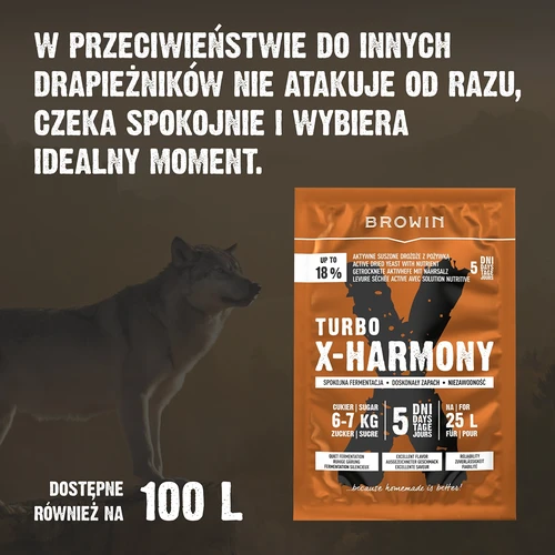 Turbo X-Harmony Gist 18%, 25 L, 138 g - 7 ['distilleergist', ' gist voor alcohol', ' turbo gist', ' harmony gist', ' gist 18%', ' gist voor brouwsel', ' voor zelfgemaakte alcohol', ' distilleergist voor 25 liter', ' brouwsel 25L', ' zuivere fermentatie', ' suikerbrouwsels', ' voor brouwsels', ' voor suikerbrouwsels', ' rustige fermentatie', ' aangename geur tijdens fermentatie', ' stabiele fermentatie', ' gemakkelijk klaren', ' distillatie', ' gist x', ' Browin gist', ' gist 18%', ' alco gist', ' alko gist', ' aanbevolen gist', ' gist van hoge kwaliteit', ' gedroogde gist met voedingsstof', ' gemakkelijk klaren van brouwsel']