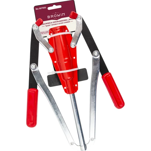 Twee-armige metalen kurkapparaat "Basic" - 2 ['voor het kurken van wijn', ' voor het kurken van flessen', ' voor kurken', ' champagnekurkapparaat', ' handmatige kurkapparaat', ' biowin kurkapparaat', ' browin kurkapparaat', ' waar kurkapparaat kopen']