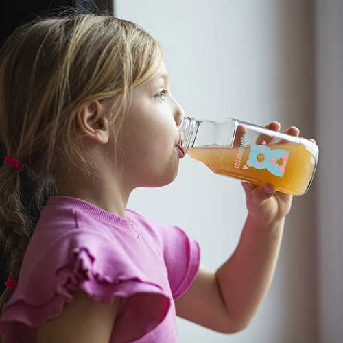 Twist-off fles 330 ml met dop fi43 en kleurrijke opdruk - 6 stuks - 7 ['Kubuś fles', ' kinderfles', ' fles met opdruk', ' fles voor sap', ' fles voor tomatenpuree', ' fles voor siroop', ' fles 330 ml', ' fles met dop', ' fles met klik', ' fles voor smoothie']