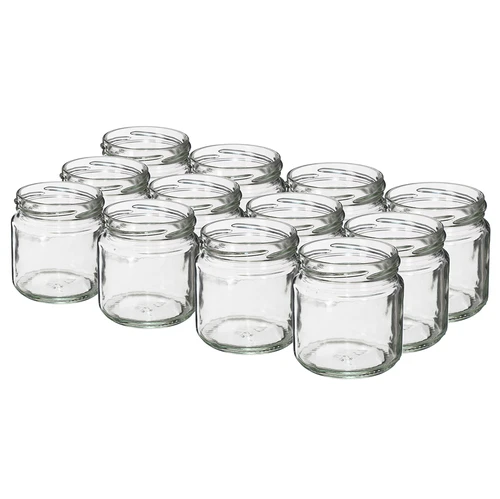 Twist-off pot 212 ml, fi 66 - 12 stuks - 2 ['glazen pot 200 ml', ' pot 212 ml', ' glazen potjes', ' kleine potten', ' potten met deksels', ' glazen potjes', ' potten voor conserven', ' potjes voor jam', ' pot deksels fruit', ' pot voor kruiden', ' pot voor confituren']