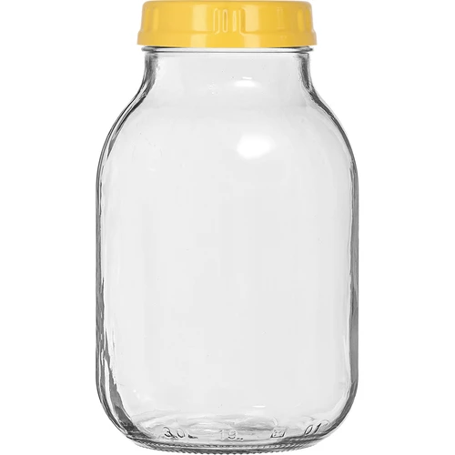 Twist-off pot 3 L en kunststof deksel fi 100, met handvat - 3 ['pot', ' glazen pot', ' glazen pot', ' pot met deksel', ' pot voor het inmaken van augurken', ' pot voor augurken', ' pot voor likeuren', ' pot voor likeuren', ' pot met handvat', ' deksel met handvat', ' praktische pot', ' pot met handvat', ' mooie pot', ' welke pot te kopen']