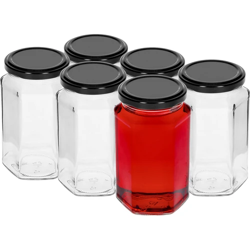Twist-off pot 385ml met zwart deksel fi 63, 6 stuks. - 2 ['decoratieve potten', ' potten', ' potten met deksels', ' potten voor conserven', ' elegante potten', ' potten voor jam', ' potten voor conserven', ' potten voor de voorraadkast', ' set potten', ' potten met deksels', ' bos in een pot', ' decoratieve potten', ' decoratieve pot', ' pot voor vlees', ' vlees in een pot', ' vleeswaren in een pot']