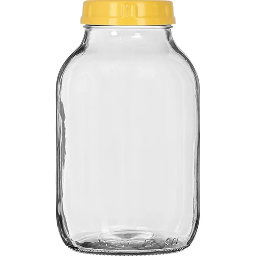 Twist-off pot 4 L en kunststof deksel fi 100 met handvat - 3 ['pot', ' glazen pot', ' glazen pot met deksel', ' pot met schroefdeksel', ' pot voor het inmaken van augurken', ' pot voor augurken', ' pot voor likeuren', ' pot voor likeuren', ' pot met handvat', ' deksel met handvat', ' praktische pot', ' pot met handvat', ' mooie pot', ' welke pot te kopen']