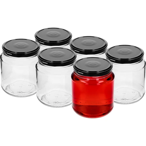 Twist-off pot, dikke 580ml met zwarte deksel fi 82/6, 6 stuks - 2 ['potten', ' pot', ' set van potten', ' containers', ' glazen containers', ' opslagpotten', ' keukenpotten', ' glazen potten', ' potten met metalen deksel', ' voedselopslagpotten', ' inmaakpotten', ' kruidenpotten', ' koffiebussen', ' theepotten', ' vaatwasmachinebestendige potten', ' glazen pot', ' pot met deksel', ' potten set', ' jam potten', ' dikke pot', ' dikke']