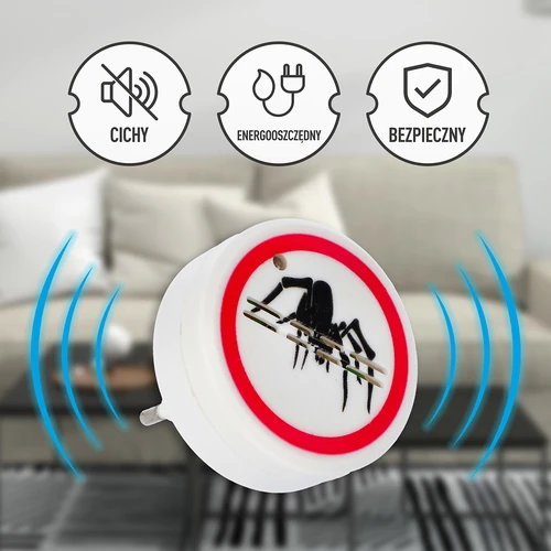 Ultrasone spinnenverjager - voor huishoudelijk gebruik - 10 ['afschrikmiddel', ' spinnenverjager', ' ultrasone verjager', ' elektrische verjager', ' insectenverjager']