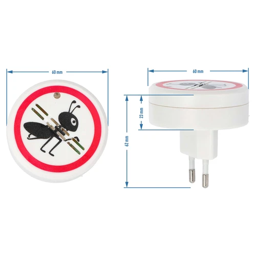 Ultrasoon mierenafschrikmiddel - voor huishoudelijk gebruik - 6 ['afschrikmiddel', ' mierenafschrikmiddel', ' ultrasoon afschrikmiddel', ' elektrisch afschrikmiddel', ' insectenafschrikmiddel']