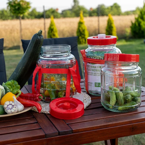Universele pot 10 L - 8 ['wijnpot', ' inmaakpot', ' wijnpot', ' grote glazen pot', ' voor likeur']