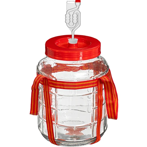 Universele pot 10 L - 6 ['wijnpot', ' inmaakpot', ' wijnpot', ' grote glazen pot', ' voor likeur']