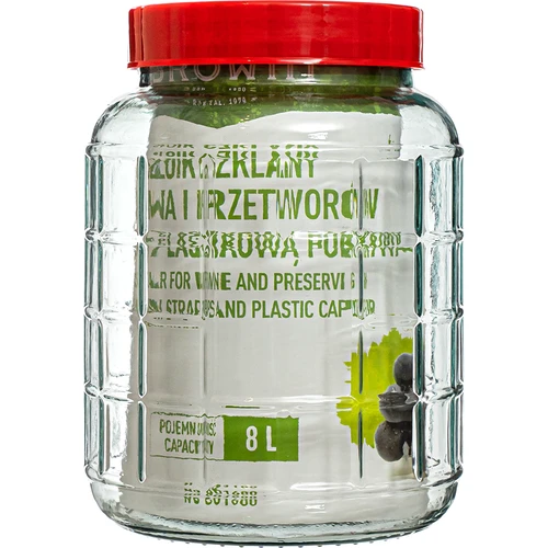 Universele pot 8 L - 3 ['wijnpot', ' inmaakpot', ' wijnpot', ' grote glazen pot', ' voor likeur']