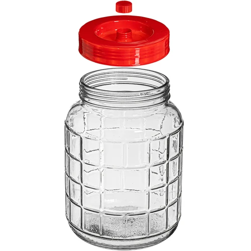 Universele pot 8 L - 4 ['wijnpot', ' inmaakpot', ' wijnpot', ' grote glazen pot', ' voor likeur']
