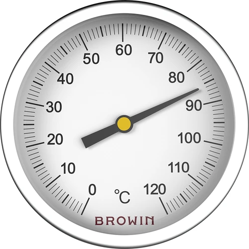 Universele thermometer (0°C tot +120°C) 5cm - 2 ['thermometer voor rokerij', ' waterdichte thermometer', ' thermometer voor distilleerapparaat']