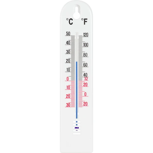 Universele witte thermometer (-30°C tot +50°C) 20cm  - 1 ['buitenthermometer', ' buitenthermometer', ' binnenthermometer', ' kamertemperatuurmeter', ' welke temperatuur']
