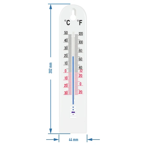 Universele witte thermometer (-30°C tot +50°C) 20cm - 2 ['buitenthermometer', ' buitenthermometer', ' binnenthermometer', ' kamertemperatuurmeter', ' welke temperatuur']
